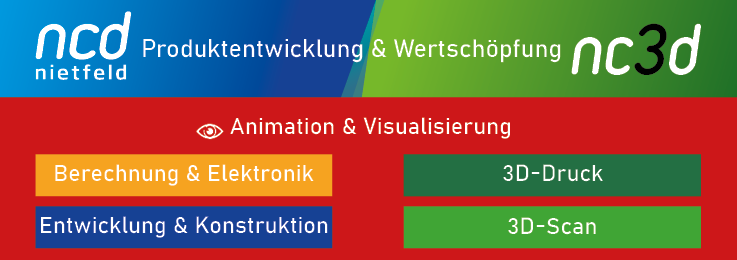 ncd nietfeld GmbH · 3D-Visualisierung · Trautenmühleweg 23 · 88046 Friedrichshafen